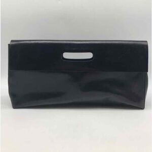 Furla Sleek Black Wristlet Clutch